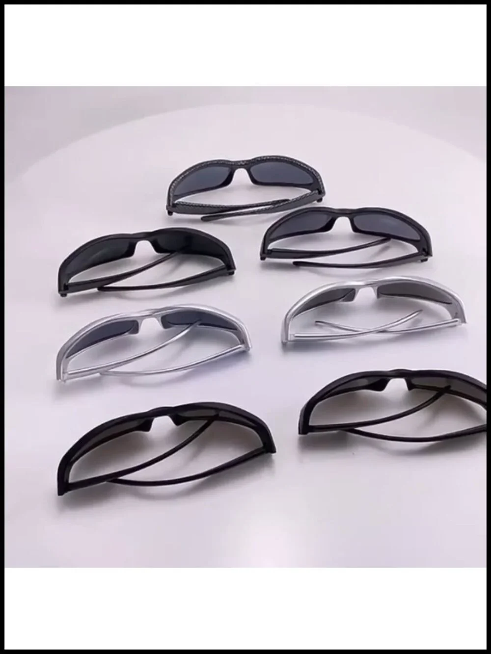Wrap Around Futuristic Sunglasses for Women Men Sport Fashion